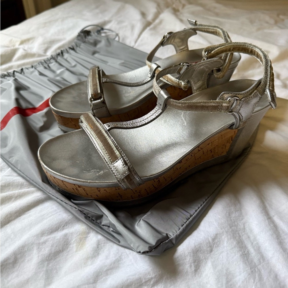 Prada Wedge Sandals